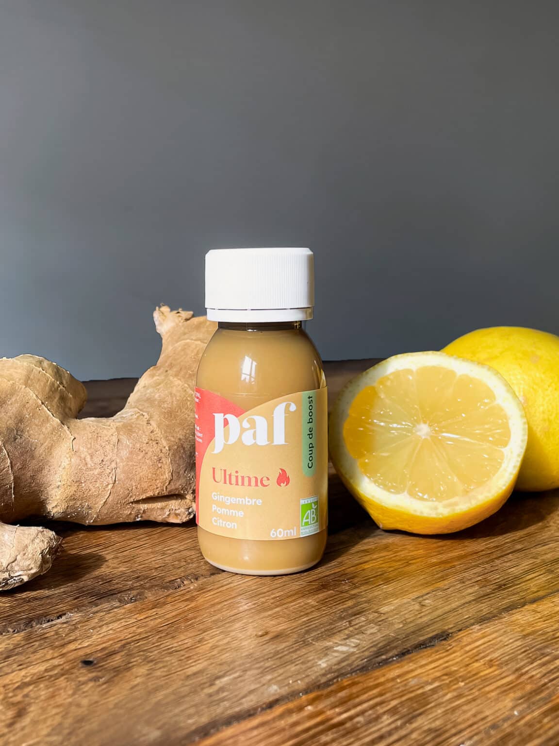 Shots Gingembre Et Citron Intense - Jus BIO Et Détox - Les Jus PAF