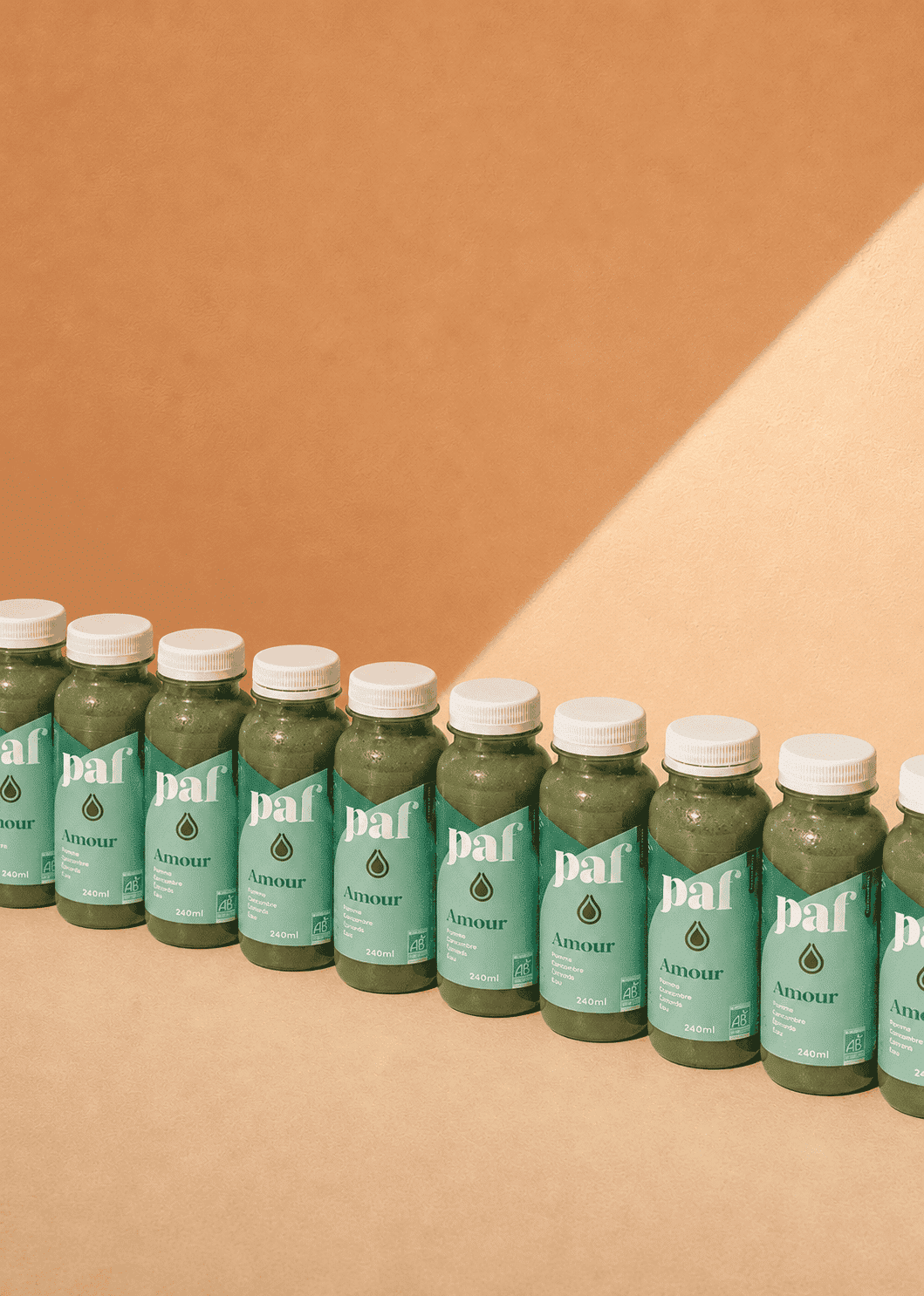 Coffret de jus vert concombre, épinards & kale - AMOUR