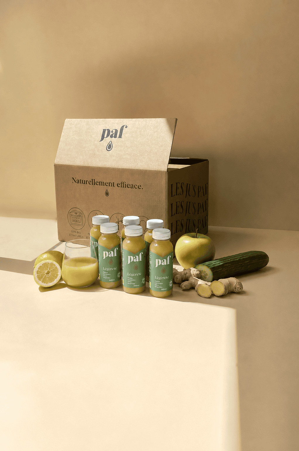 Coffret de jus concombre, citron & gingembre - LÉGÈRETÉ – Image 4