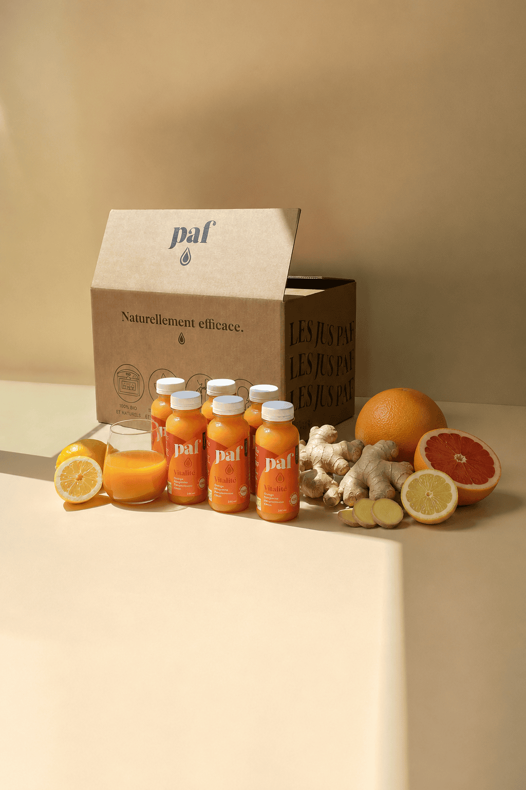 Coffret de jus orange, pamplemousse & gingembre - VITALITÉ – Image 4